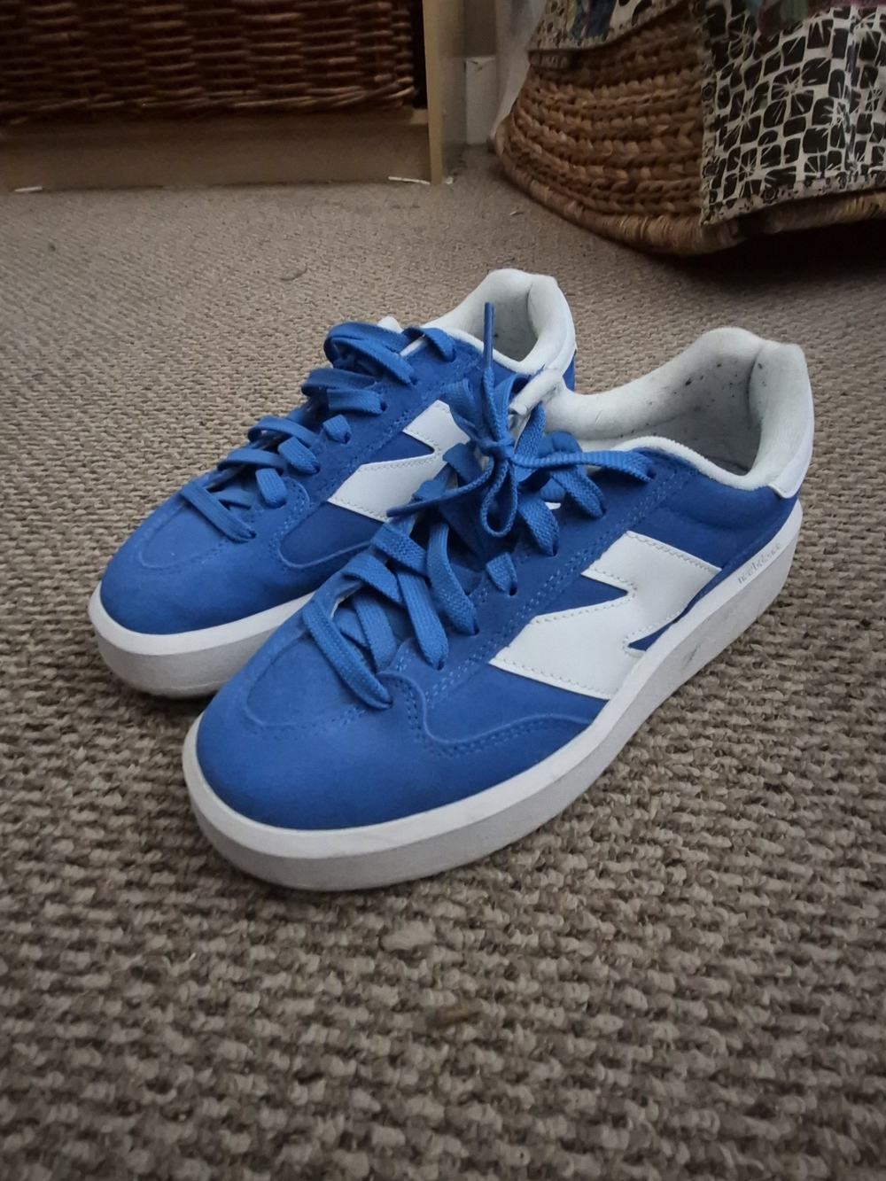 New Balance CT302 Blue and White Low-Top Sneakers